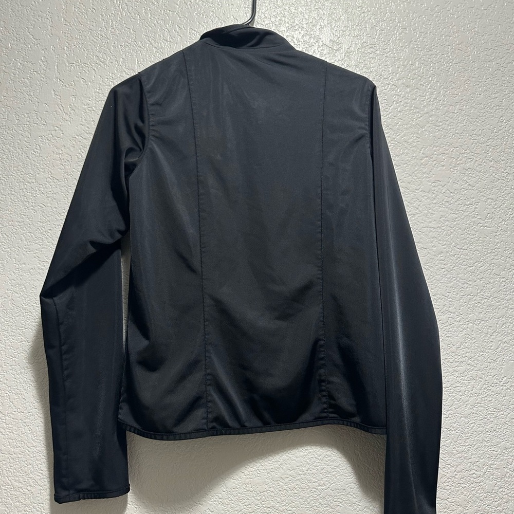 Adidas Women's Black Bomber Jacket with Purple Accents - Picture 6 of 9
